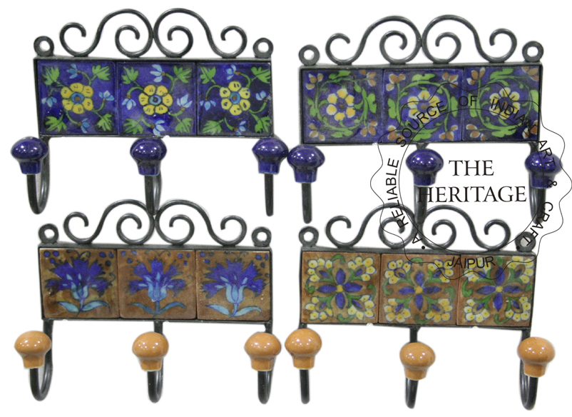 Manufacturers Exporters and Wholesale Suppliers of Blue pottery hanger Jaipur Rajasthan